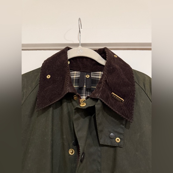 BARBOUR Vintage90s A150 BEAUFORT Waxed Cotton Jacket Coat Wax Thornproof C83 - Picture 2 of 5